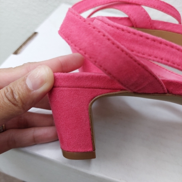 J. Crew Factory Sueded Strappy-heel Sandals Size 8 - Picture 5 of 8